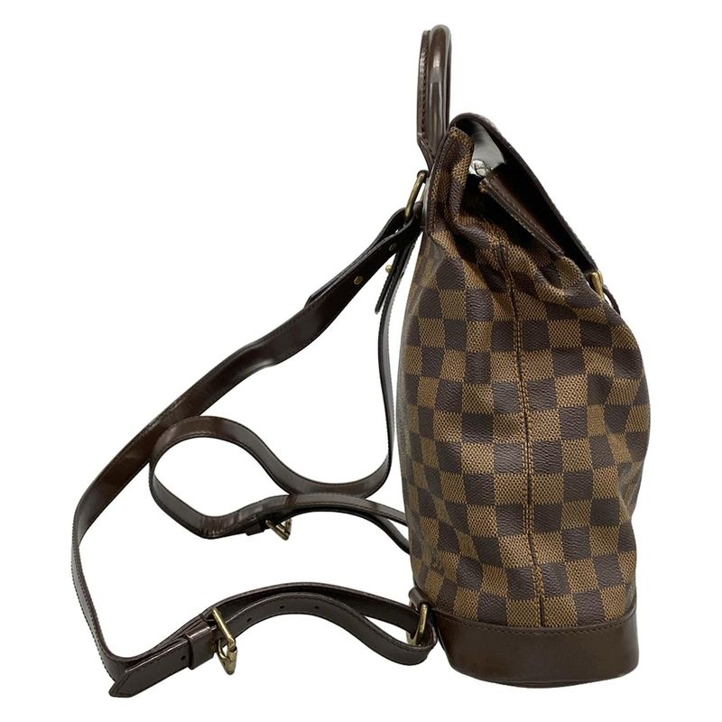 Louis Vuitton Backpack Sac Damier Soho N51132 Ebène