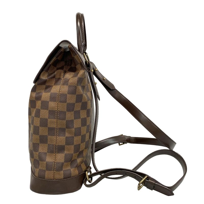 Louis Vuitton Backpack Sac Damier Soho N51132 Ebène