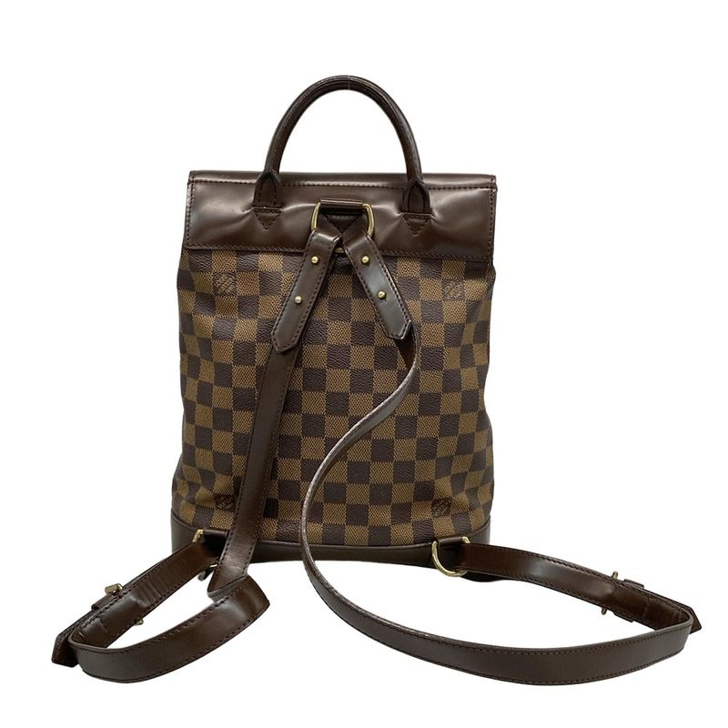 Louis Vuitton Backpack Sac Damier Soho N51132 Ebène
