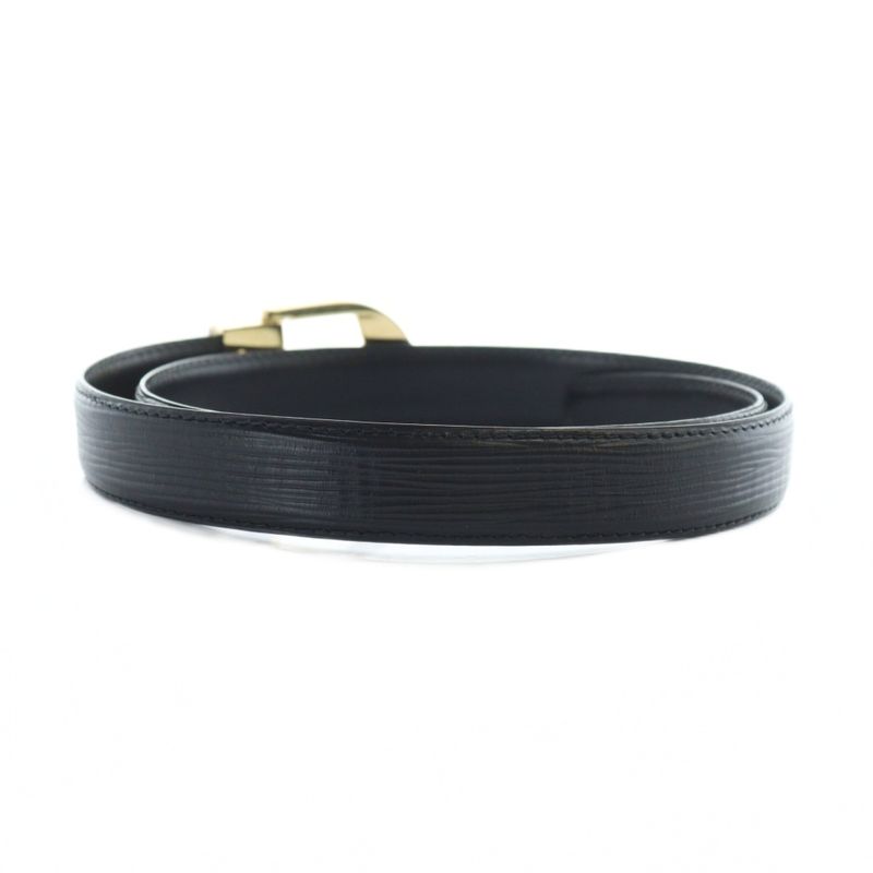 Louis Vuitton Belt Epi Santure Leather Logo 85 34 Black - GY01 MQ - OH