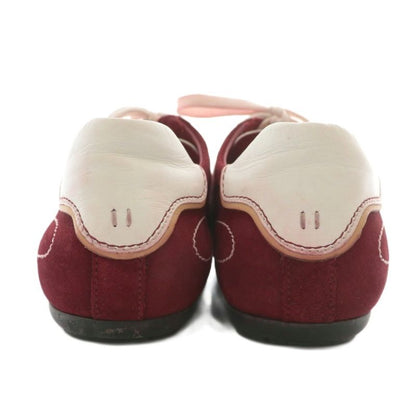 Louis Vuitton Sneakers Suede Leather Low Cut Logo Embroidery 6 25cm (9.84in)