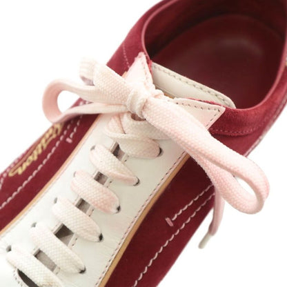 Louis Vuitton Sneakers Suede Leather Low Cut Logo Embroidery 6 25cm (9.84in)