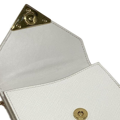 Prada Shoulder Bag - White Phone Pochette Chain Shoulder Strap Detachable