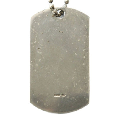 Gucci Necklace Accessories Pendant Dog Tag Ball Chain Logo Silver925 Silver