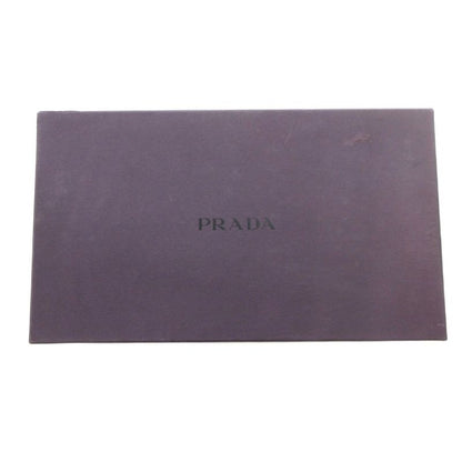 Prada Loafers Leather Logo Stitching Bicolor 35 Blue Brown JS - GY11