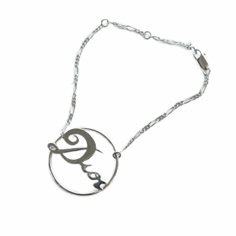 Christian DIOR Bracelet Accessories Logo Charm Silver Color - GY18 MQ - OH