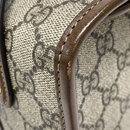 Gucci Handbag Horsebit 1955 645453 Beige X Dark Brown X Brown Leather