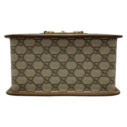 Gucci Handbag Horsebit 1955 645453 Beige X Dark Brown X Brown Leather