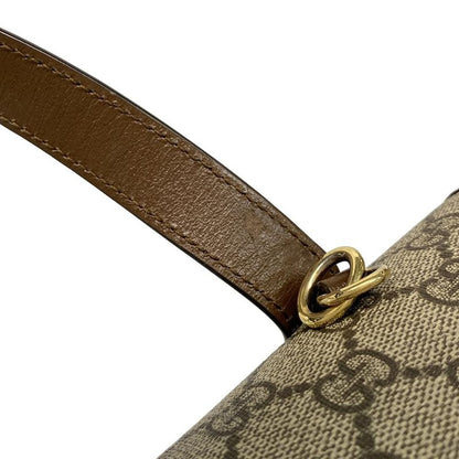 Gucci Handbag Horsebit 1955 645453 Beige X Dark Brown X Brown Leather