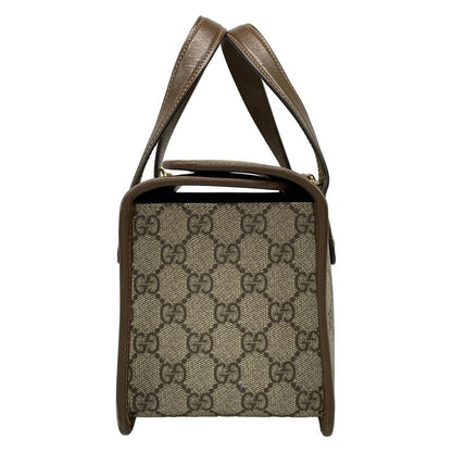 Gucci Handbag Horsebit 1955 645453 Beige X Dark Brown X Brown Leather