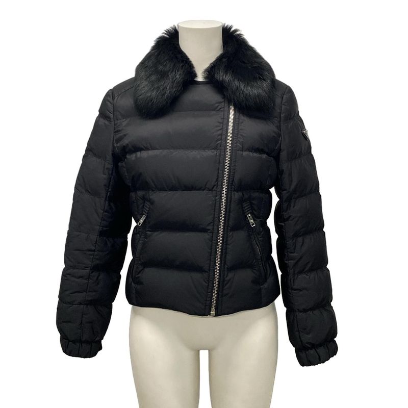 Prada Down Jacket Size 42 M Women - 29y510 Black Long Sleeves Winter 2020
