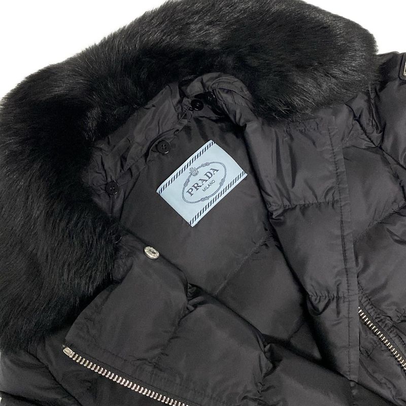Prada Down Jacket Size 42 M Women - 29y510 Black Long Sleeves Winter 2020
