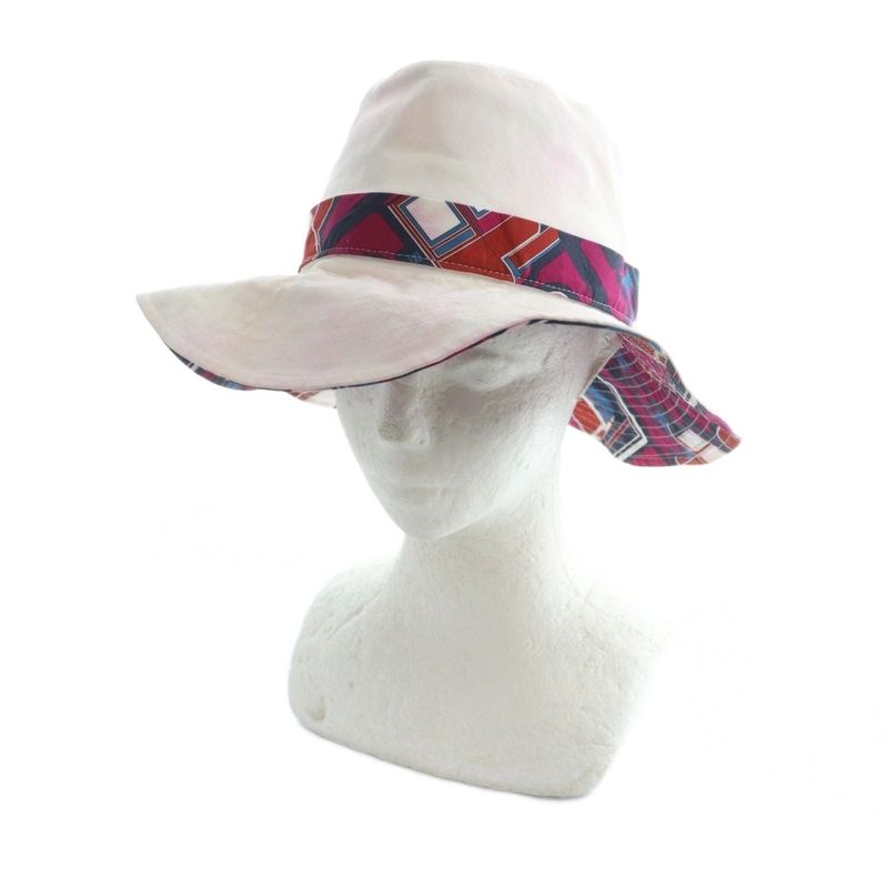 Hermes Bucket Hat Logo Total Pink White - GY19 MQ - OH