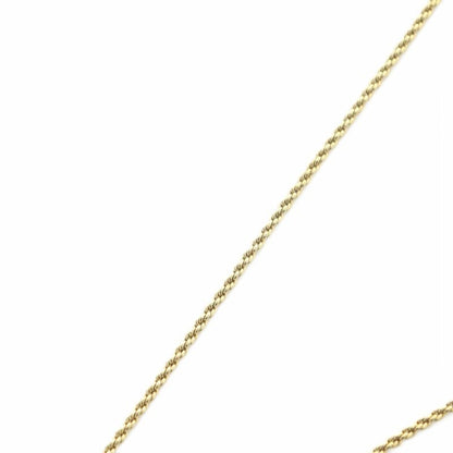 Christian DIOR Necklace Accessories Pendant Rhinestone Logo Engraved Gold Color