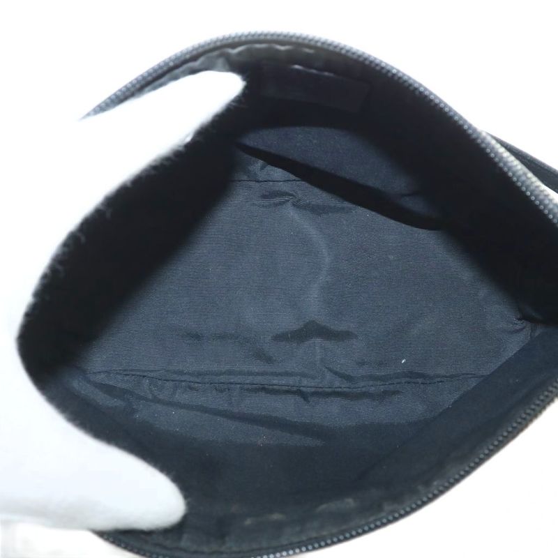 Gucci Handbag Accessories Pouch GG Canvas Leather Total Logo Silver Hardware