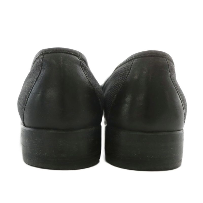 Gucci Loafer GG Canvas Leather Horsebit Total 40 25cm (9.84in) Black 102706 XZ