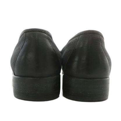 Gucci Loafer GG Canvas Leather Horsebit Total 40 25cm (9.84in) Black 102706 XZ