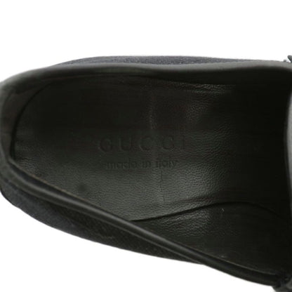Gucci Loafer GG Canvas Leather Horsebit Total 40 25cm (9.84in) Black 102706 XZ