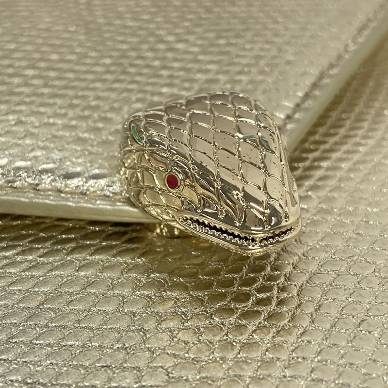 Bvlgari Shoulder Bag Serpenti Forever Gold Chain Shoulder Leather