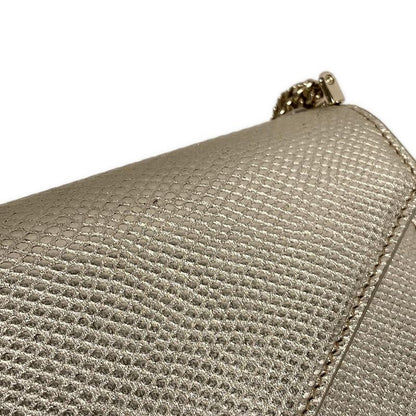 Bvlgari Shoulder Bag Serpenti Forever Gold Chain Shoulder Leather