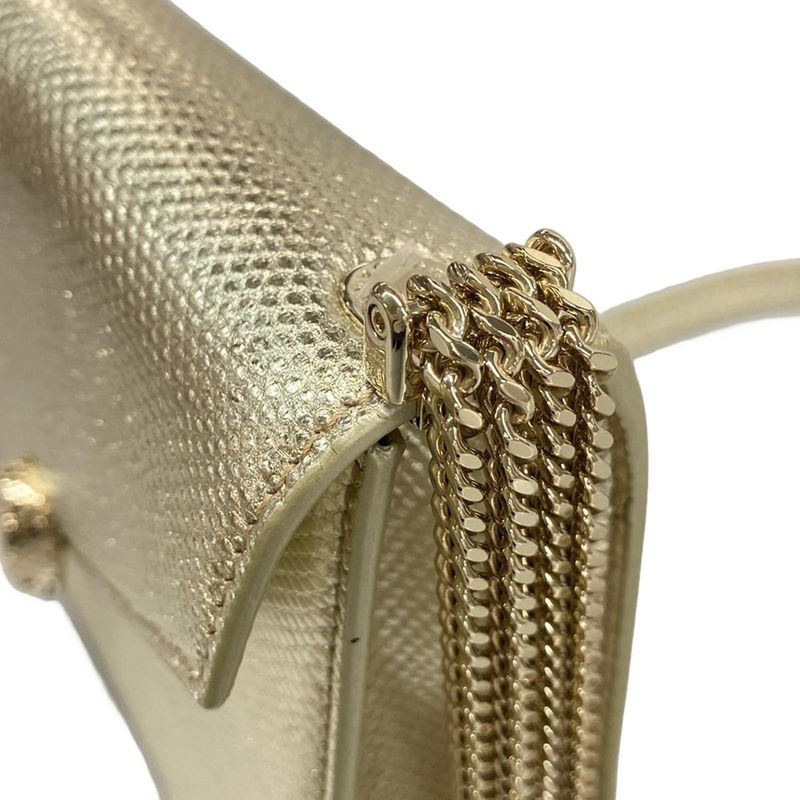 Bvlgari Shoulder Bag Serpenti Forever Gold Chain Shoulder Leather