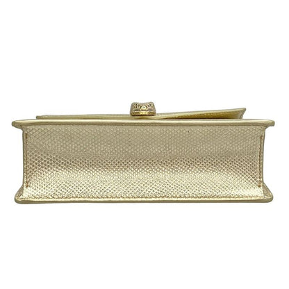 Bvlgari Shoulder Bag Serpenti Forever Gold Chain Shoulder Leather
