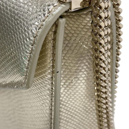 Bvlgari Shoulder Bag Serpenti Forever Gold Chain Shoulder Leather