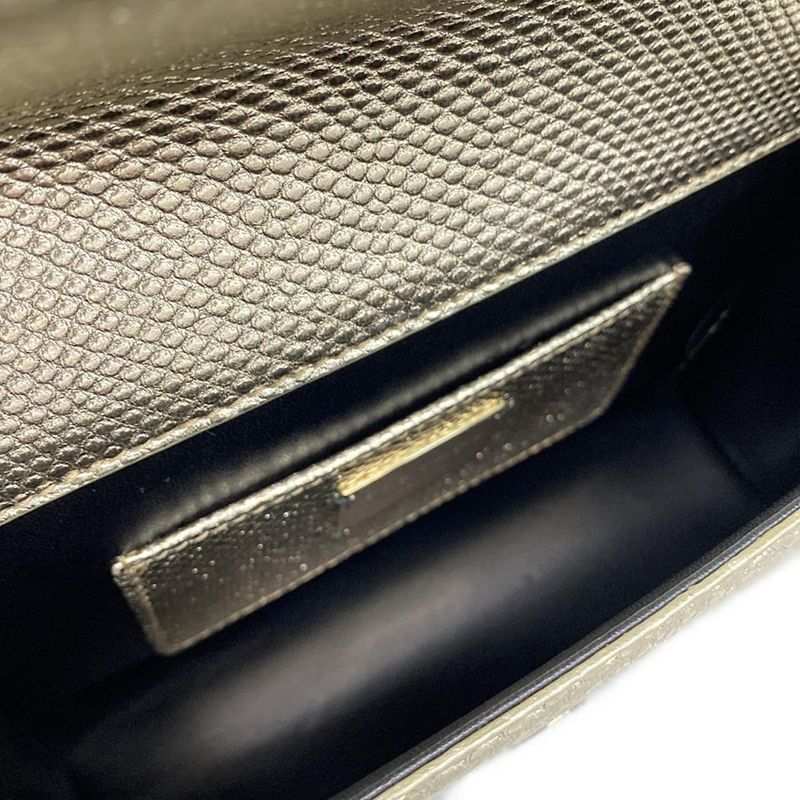 Bvlgari Shoulder Bag Serpenti Forever Gold Chain Shoulder Leather