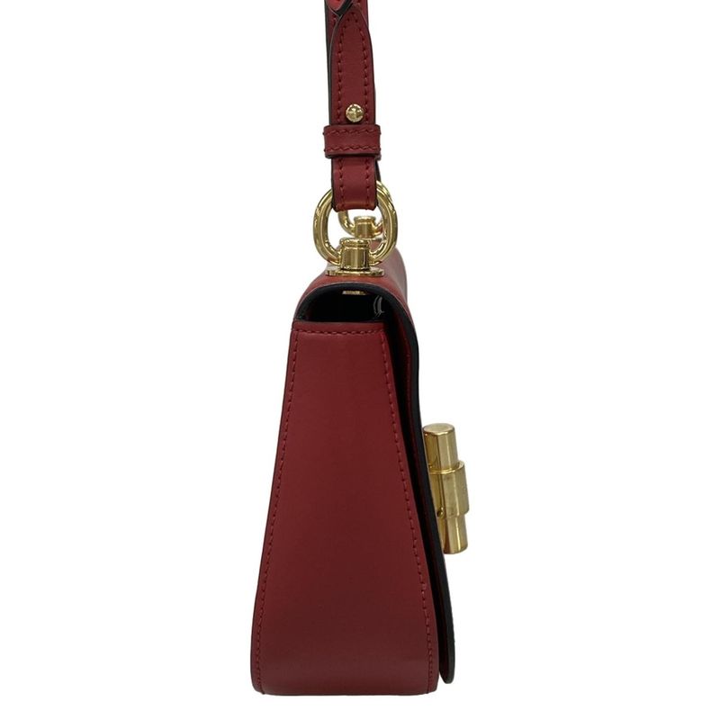 Prada Handbag - 1bd239 Red Turnlock