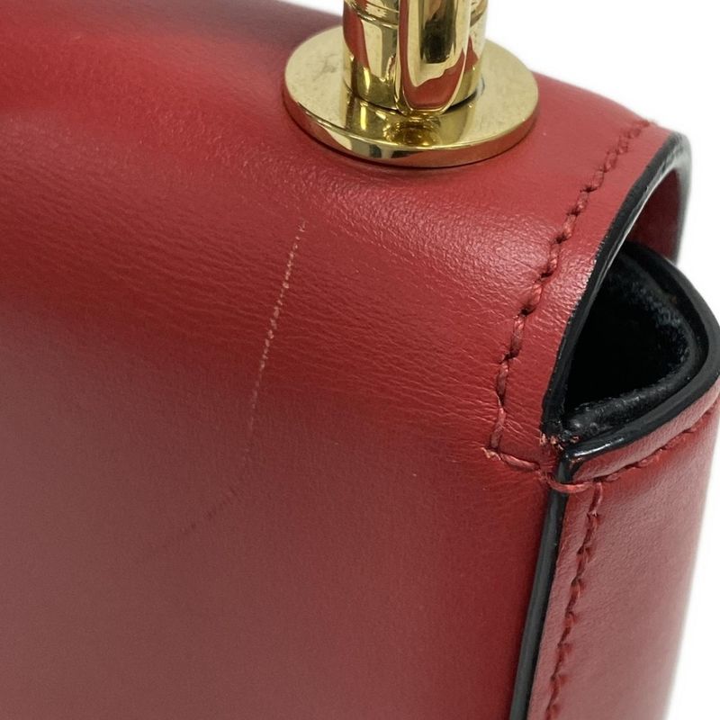 Prada Handbag - 1bd239 Red Turnlock