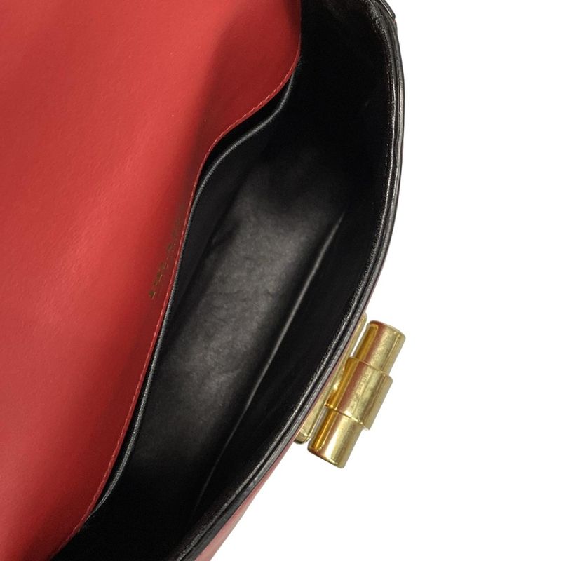 Prada Handbag - 1bd239 Red Turnlock