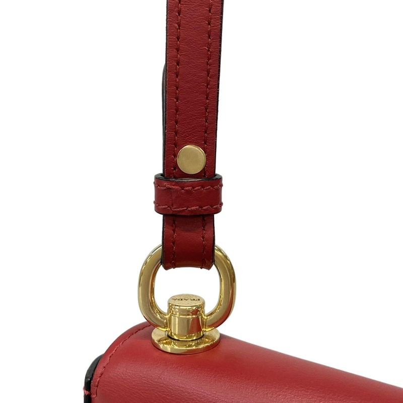 Prada Handbag - 1bd239 Red Turnlock