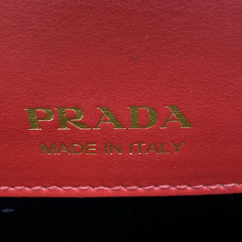 Prada Handbag - 1bd239 Red Turnlock