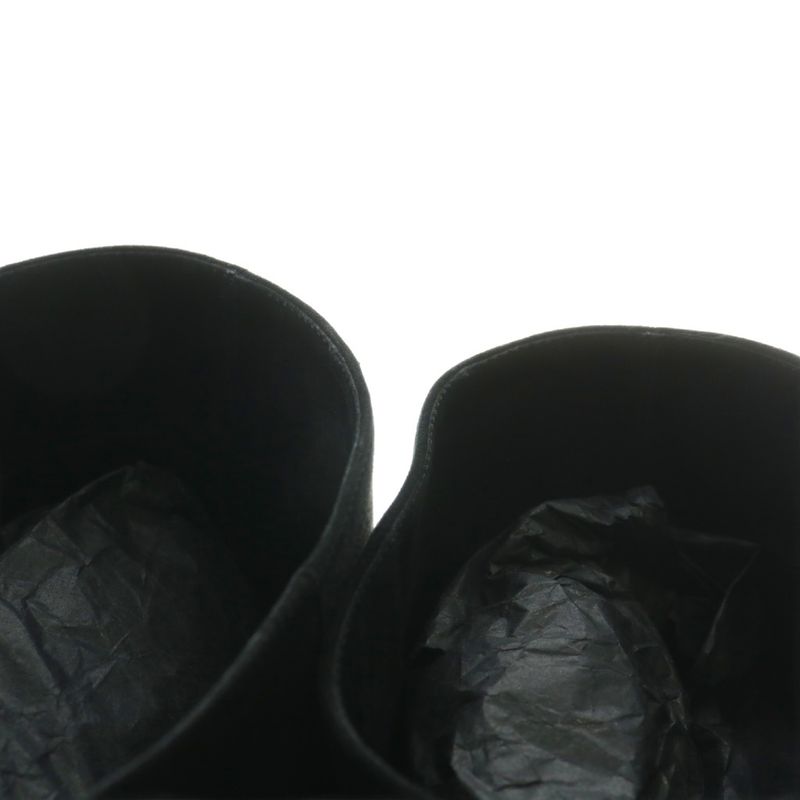 Prada Long Boots Suede Pointed Toe High Heel Side Zip 35 22cm (8.66in) Black XZ