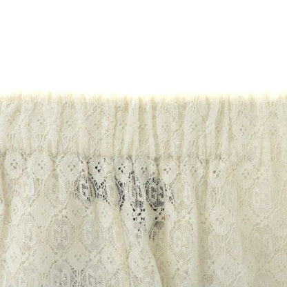 Gucci GG Floral Lace Wide Leg Trouser Long Pants Easy 38 M White 740596 Zammc