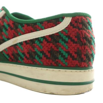 Gucci Tennis 1977 Sneakers Canvas Low Cut Staggered Plover Sherry Line Total GG