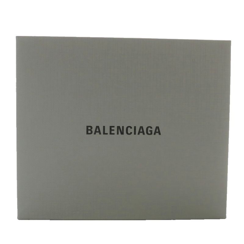 Balenciaga 694166 Wallet Fold Leather Logo Black XZ - OH - GY11
