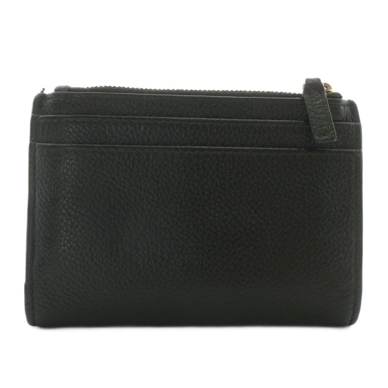 Balenciaga 694166 Wallet Fold Leather Logo Black XZ - OH - GY11