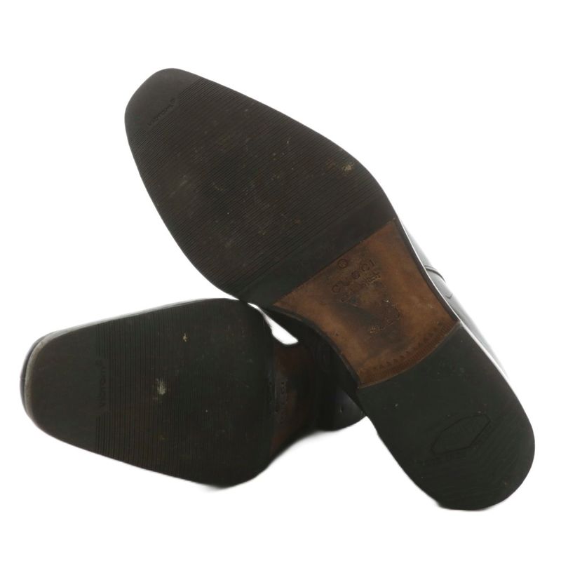 Gucci Short Boots Leather Horsebit Silver Hardware 40 25cm (9.84in) Brown