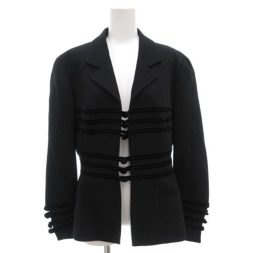 Fendi Tailored Jacket 46 Fully Lined Unvented Black Black AE - GY18