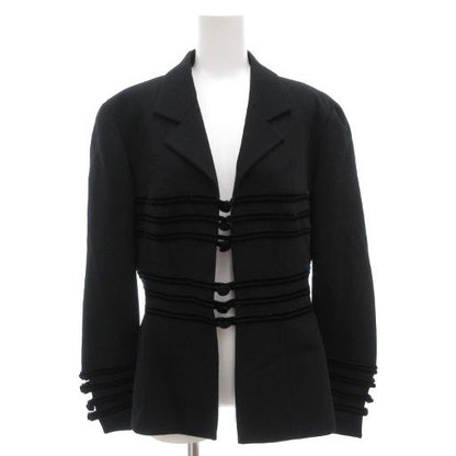 Fendi Tailored Jacket 46 Fully Lined Unvented Black Black AE - GY18