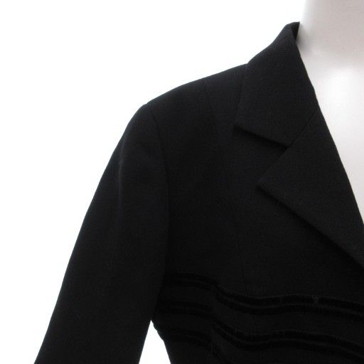 Fendi Tailored Jacket 46 Fully Lined Unvented Black Black AE - GY18