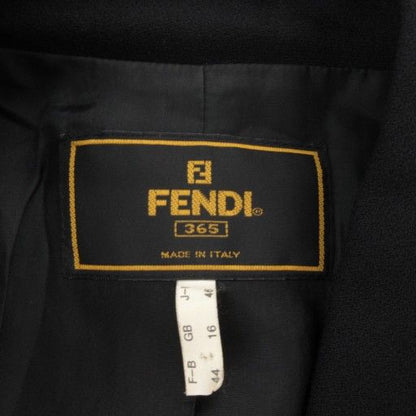 Fendi Tailored Jacket 46 Fully Lined Unvented Black Black AE - GY18