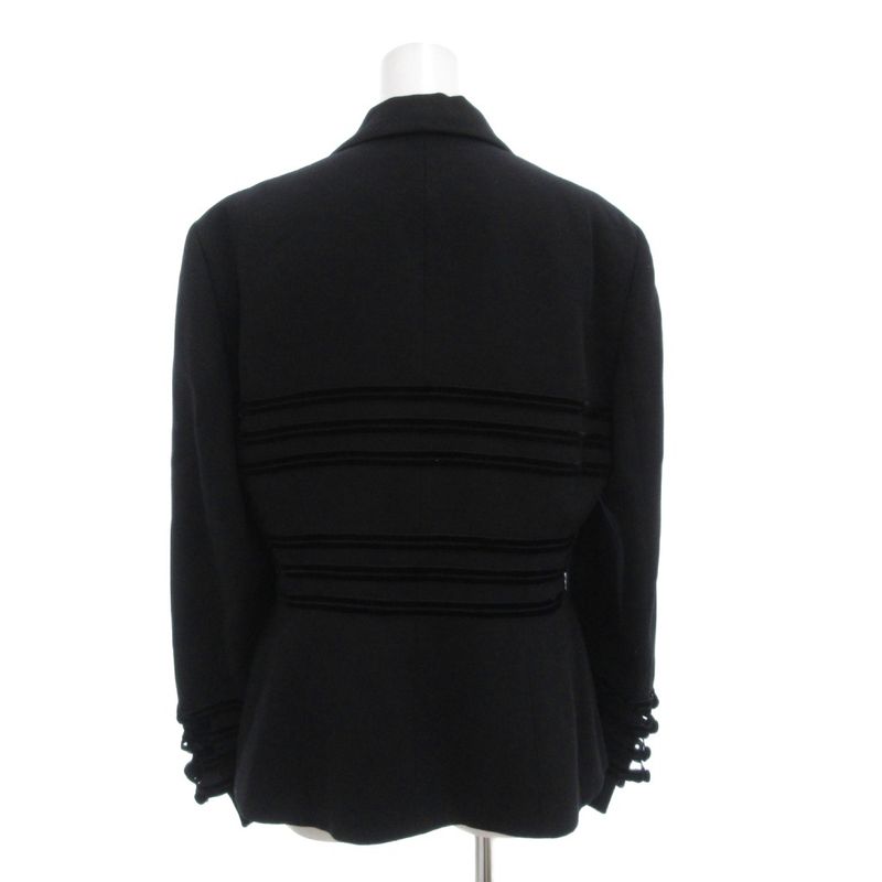Fendi Tailored Jacket 46 Fully Lined Unvented Black Black AE - GY18