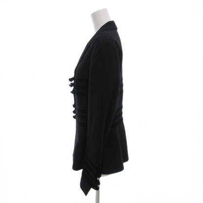 Fendi Tailored Jacket 46 Fully Lined Unvented Black Black AE - GY18