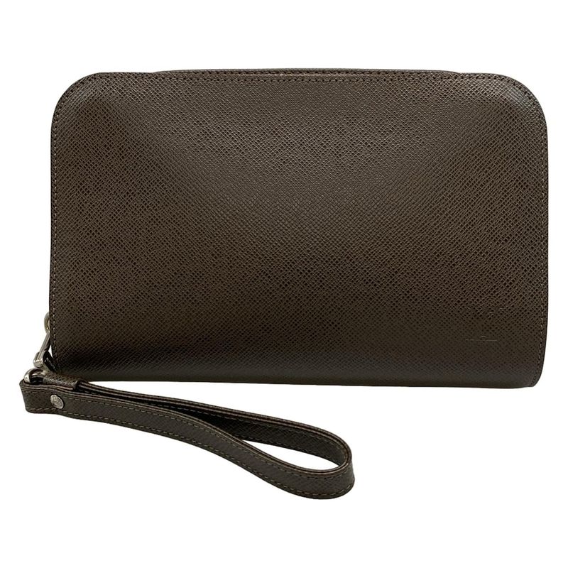 Louis Vuitton Taiga Baikal Second Bag M30188 Grizzly Leather