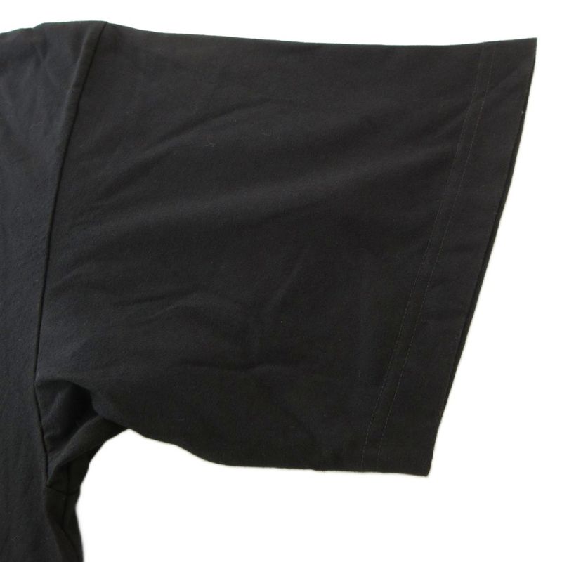 Balenciaga Couture T-shirt Cut And Sewn Short Sleeves Logo Embroidery XXS Black