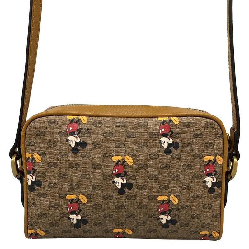 Gucci Shoulder Bag Ebony Mini GG Supreme Shoulder Bag 602536 Brown X Dark Brown