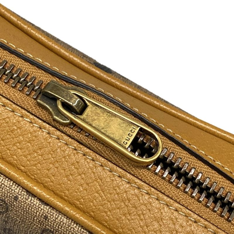 Gucci Shoulder Bag Ebony Mini GG Supreme Shoulder Bag 602536 Brown X Dark Brown