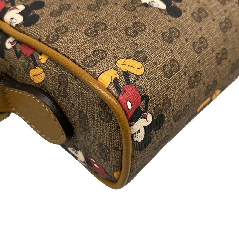 Gucci Shoulder Bag Ebony Mini GG Supreme Shoulder Bag 602536 Brown X Dark Brown